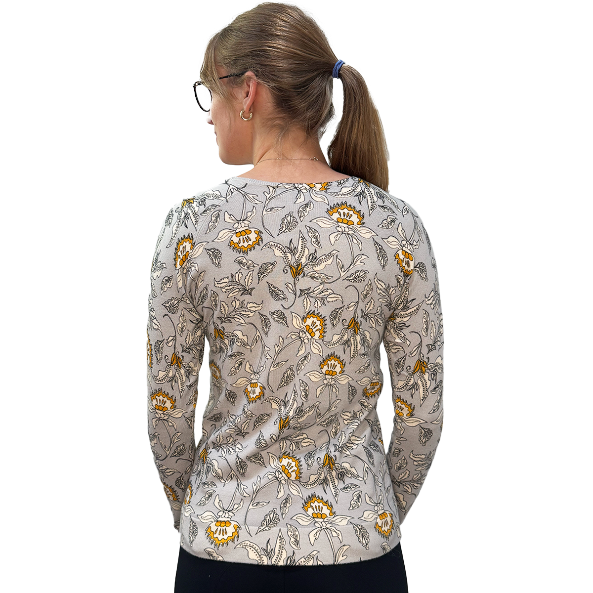 Kastel Dove Vintage Jacobean Crewneck Sweater