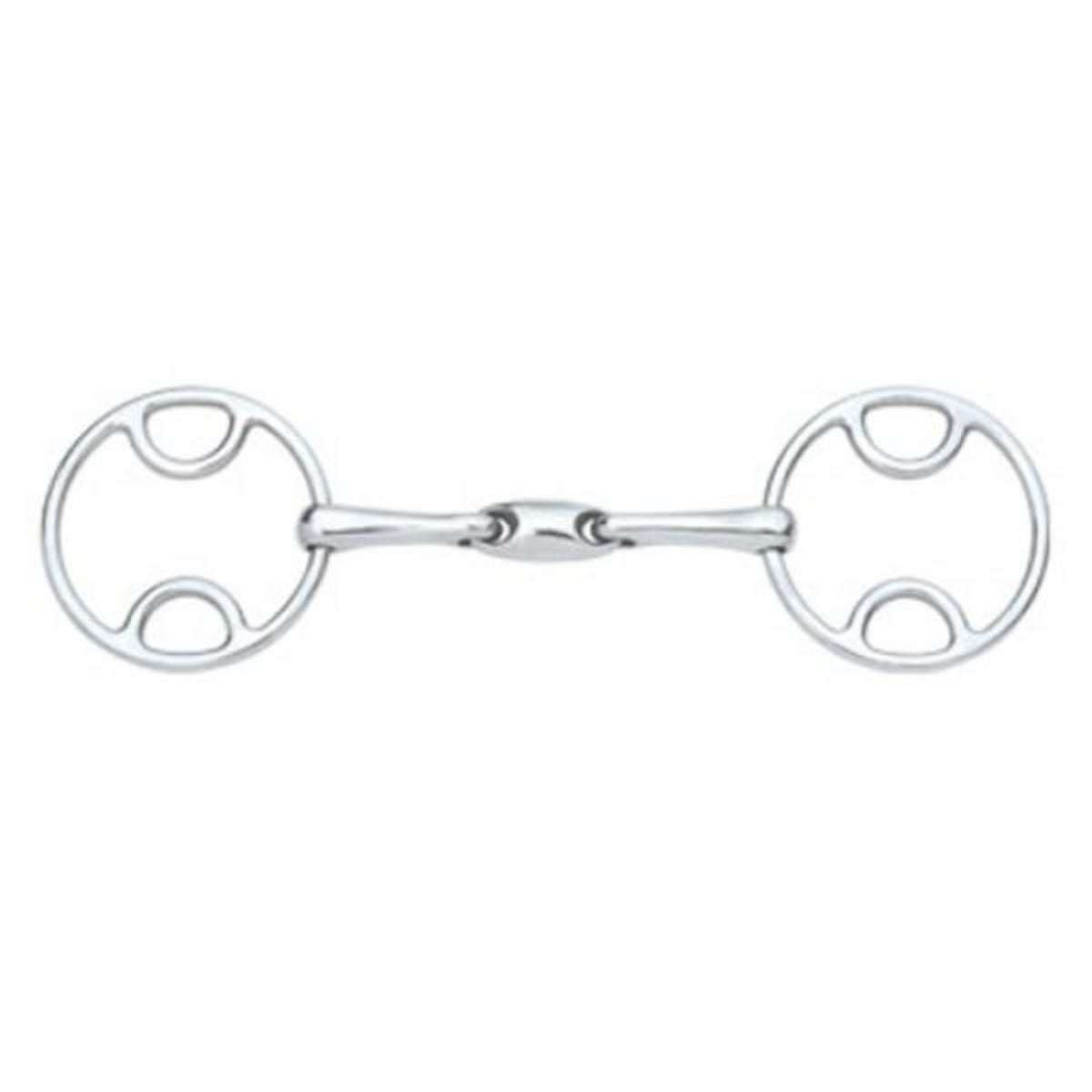 Centaur Stainless Steel Loop Ring Oval Mouth Gag Bit