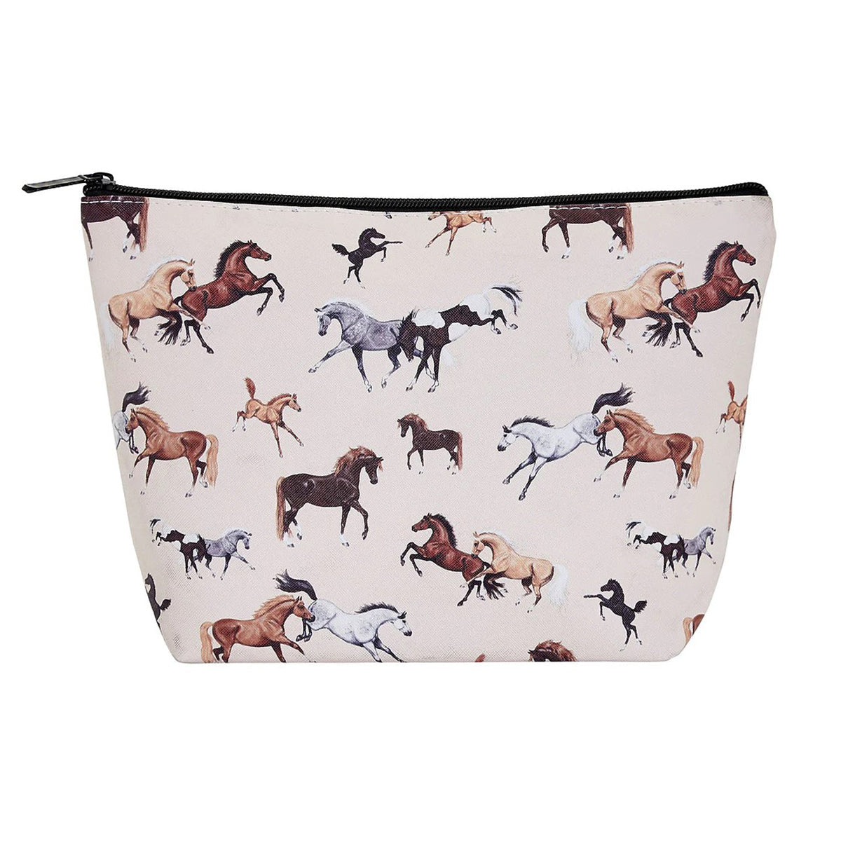 AWST Int'l "Lila" Horses All Over Cosmetic Pouch
