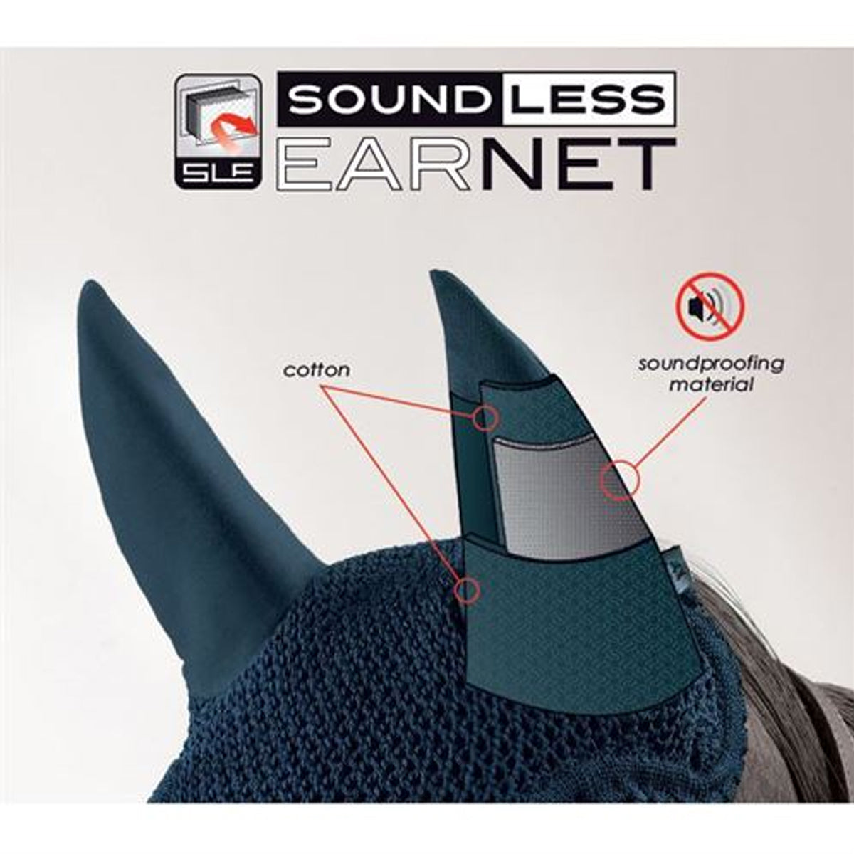 Equiline Soundless Ear Net