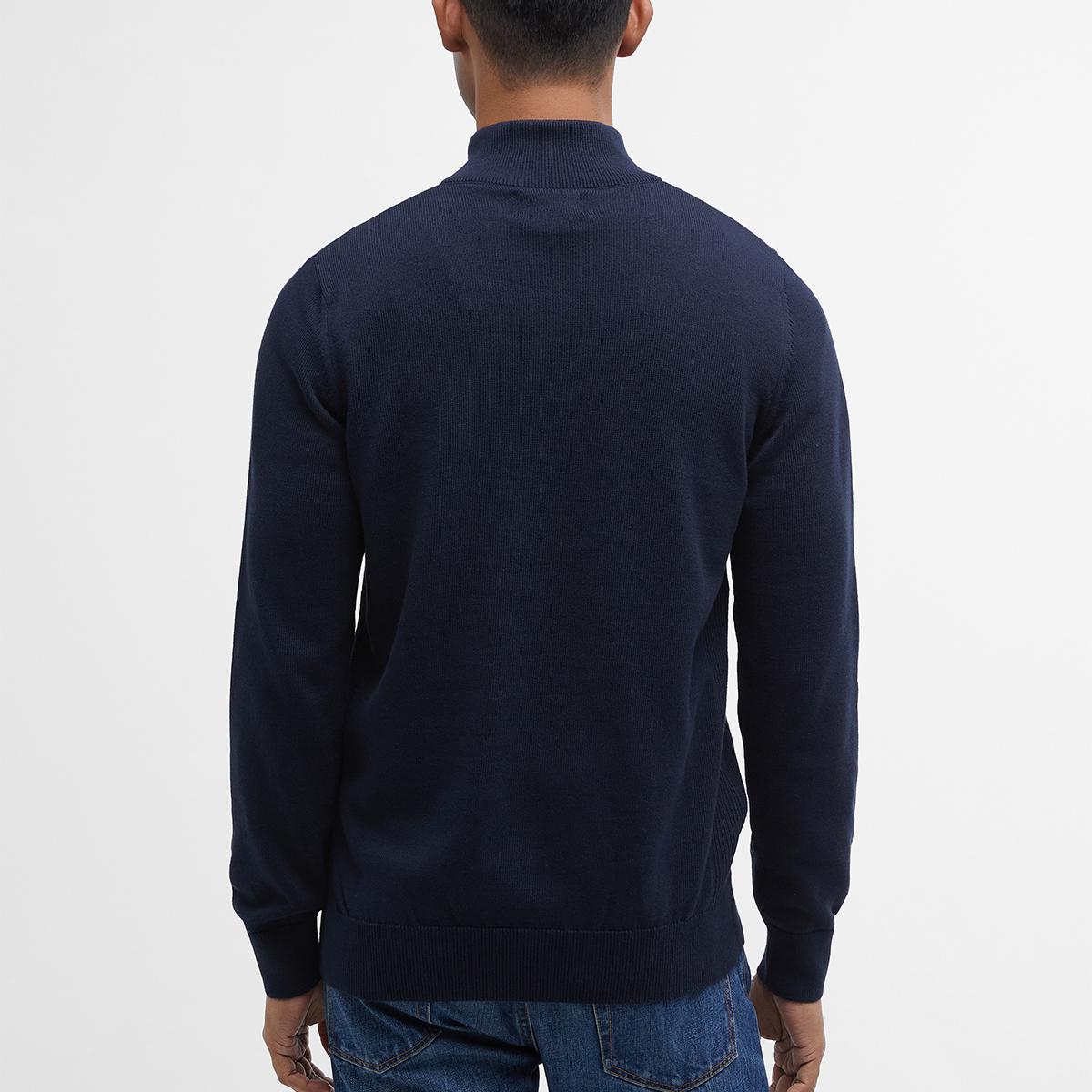 Barbour Men's Cotton Half Zip Knitted Jumper