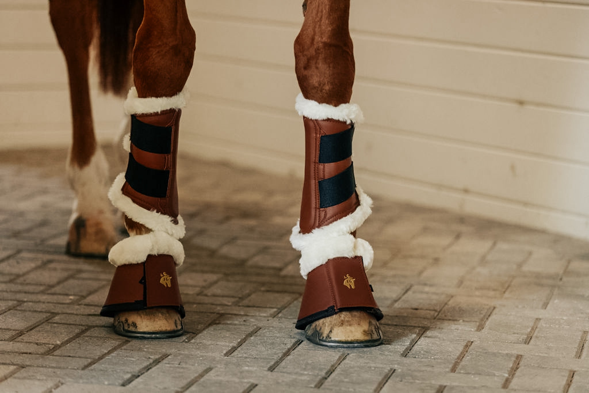 Sixteen Cypress Leatherette Bell Boots, Hickory