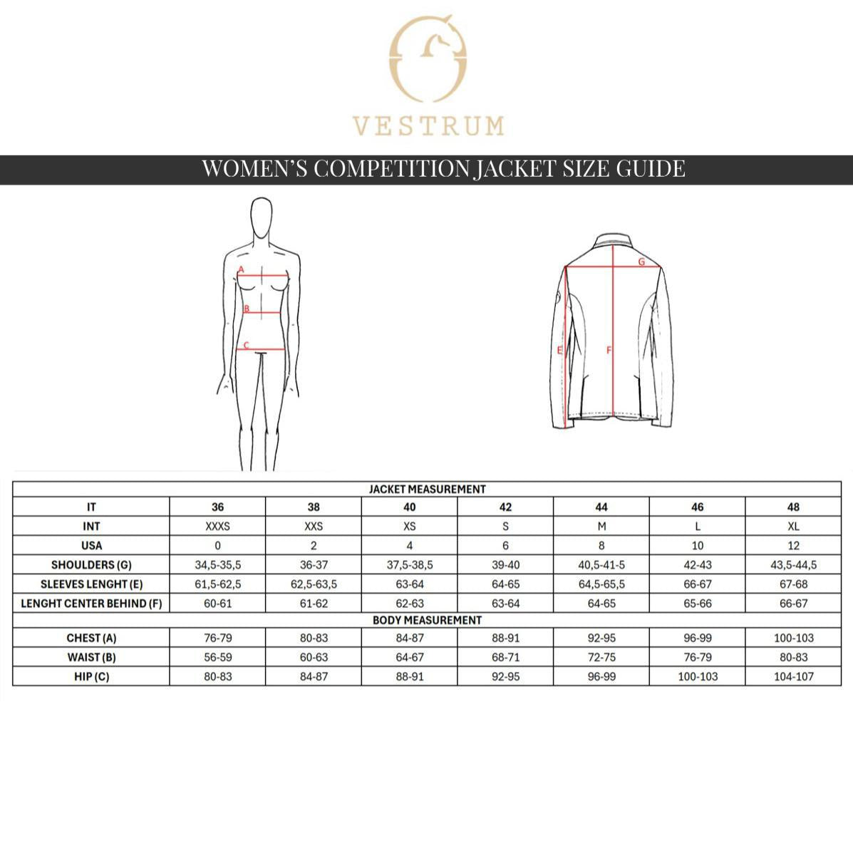 Vestrum Women's Canberra TK Olive Competition Jacket - Sale