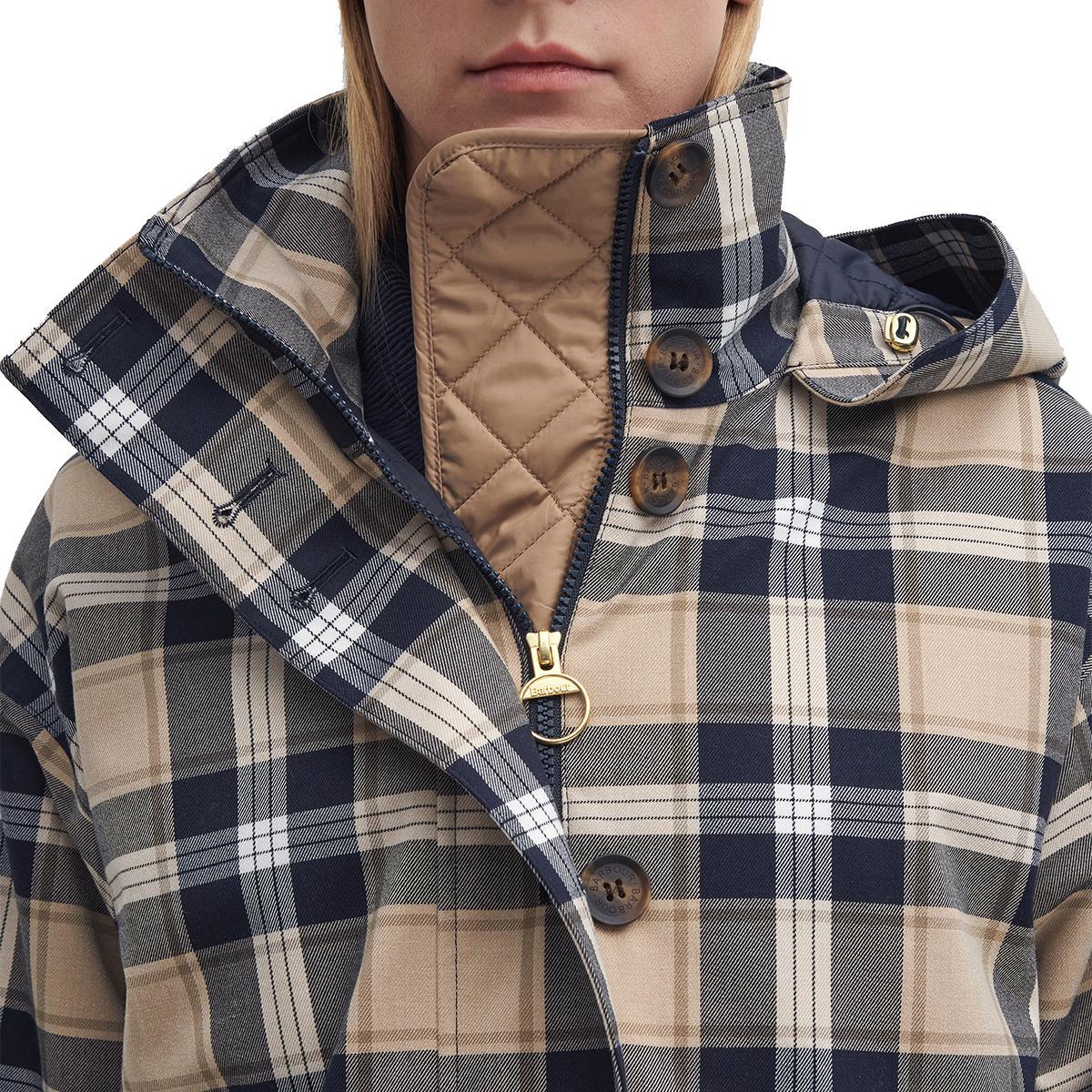 Barbour Women's Iris Tartan Waterproof Jacket - Sale