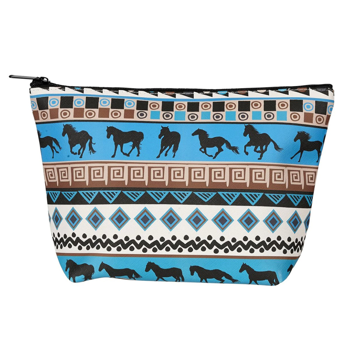 AWST Int'l Tribal Horses Cosmetic Pouch
