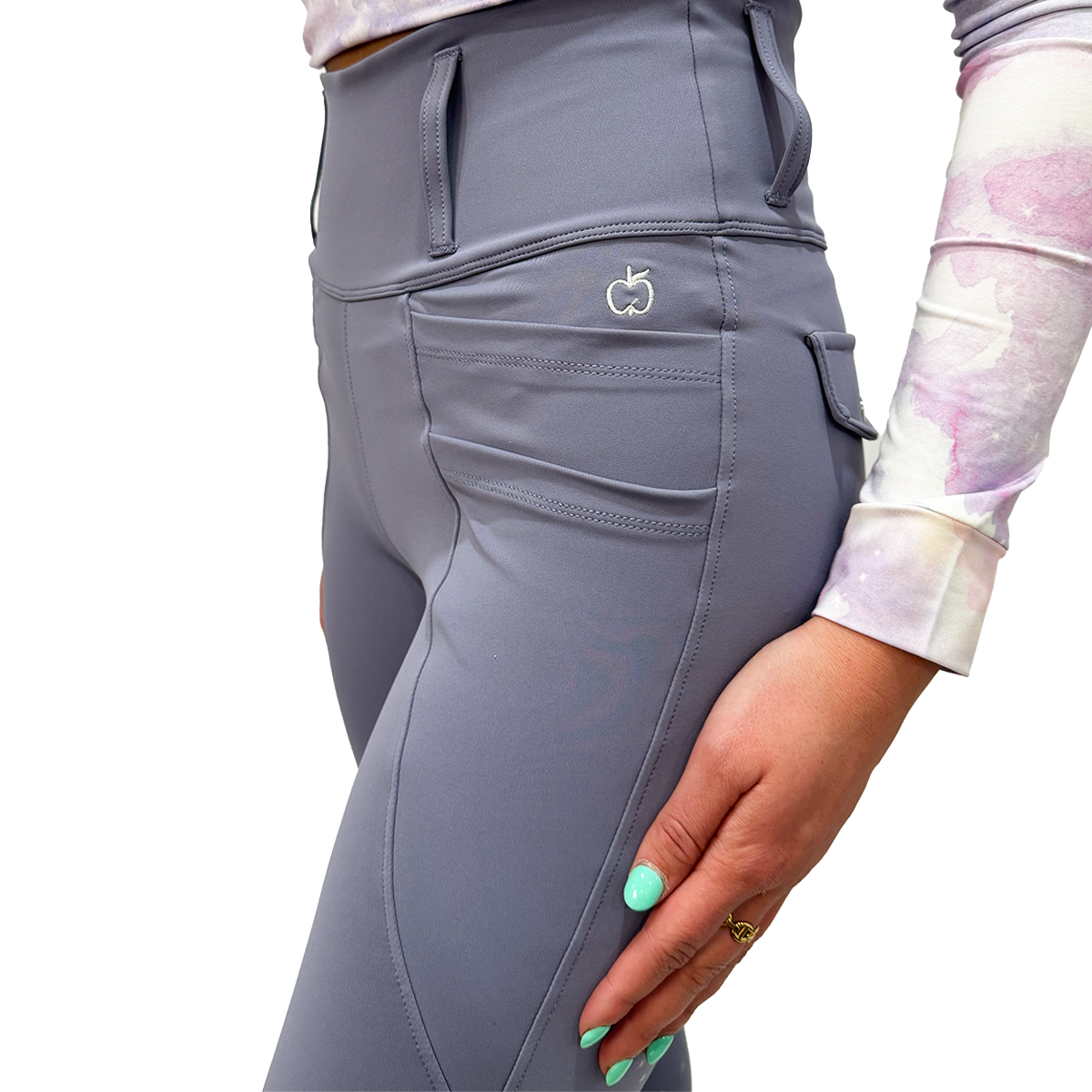 Dapplebay Lavender Haze Full Grip Riding Tights
