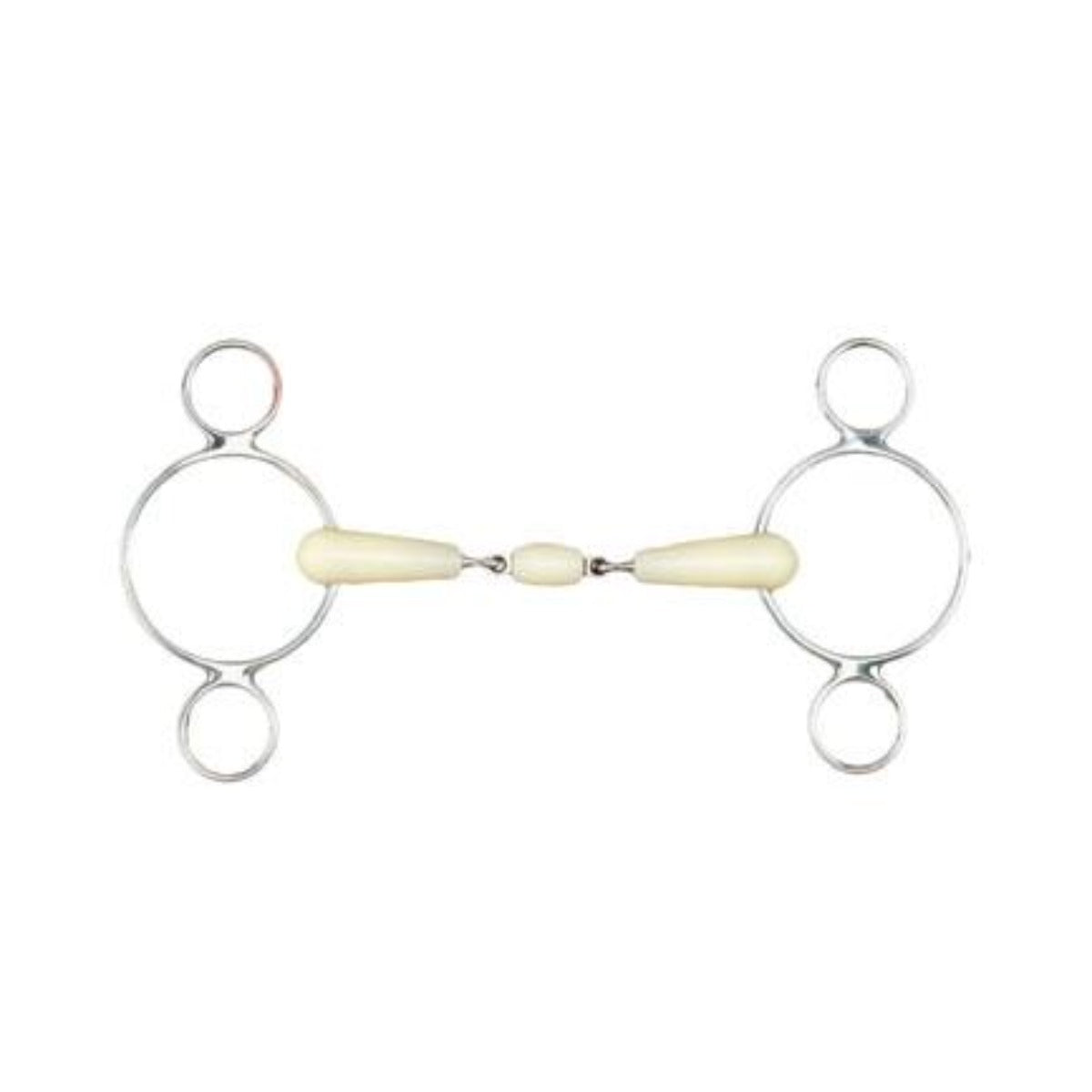 Happy Mouth Roller 2-Ring Double Jointed Gag Bit